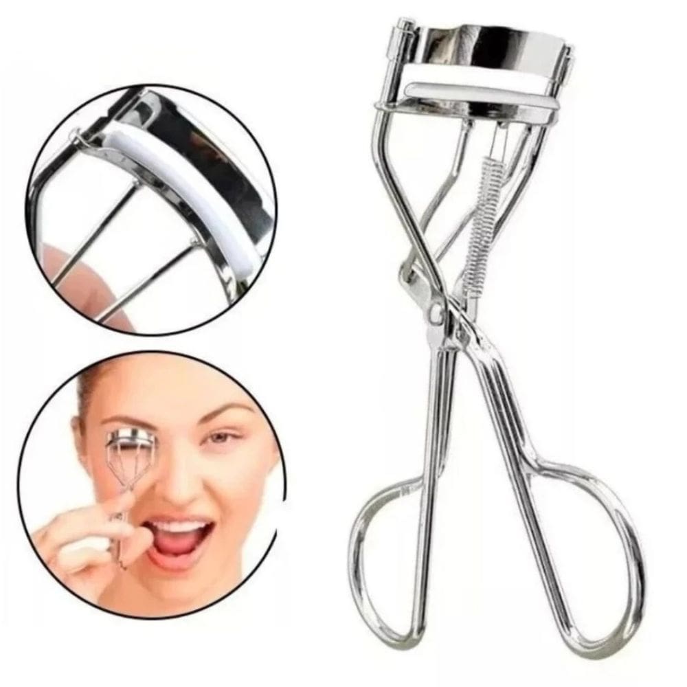 Curvex Curvador de Cilios de Inox Cromado E Modelador de Cílios Rainha Chic 9X8cm - PANAMI