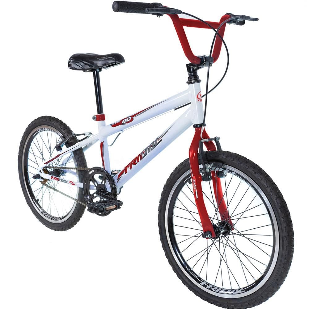 Bicicleta Infantil Aro 20 BMX Carbon Steel Tridal Bike com Freios V-Brake