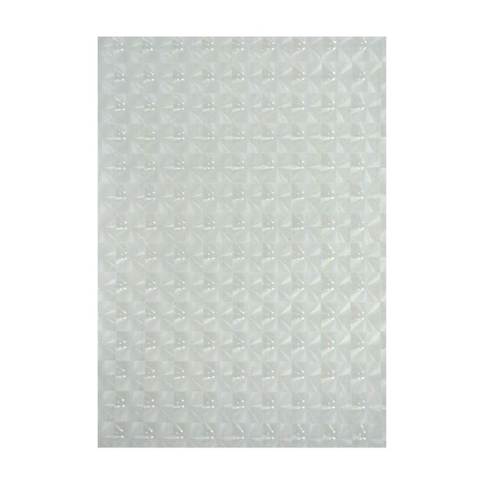 Papel Adesivo Holográfico Vinil Quadrados 3d A4 50fls