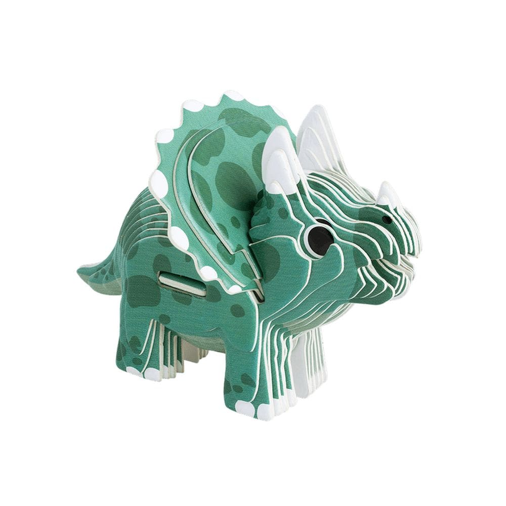 Quebra Cabeça 3D Infantil Dipedu Dino Triceratops 23 Peças - Brw 3008