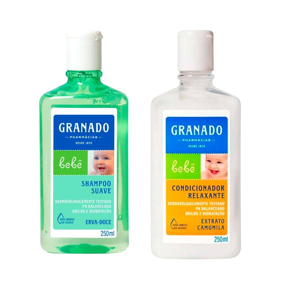 Kit 1 Shampoo Suave Granado Bebê Erva Doce 250ml