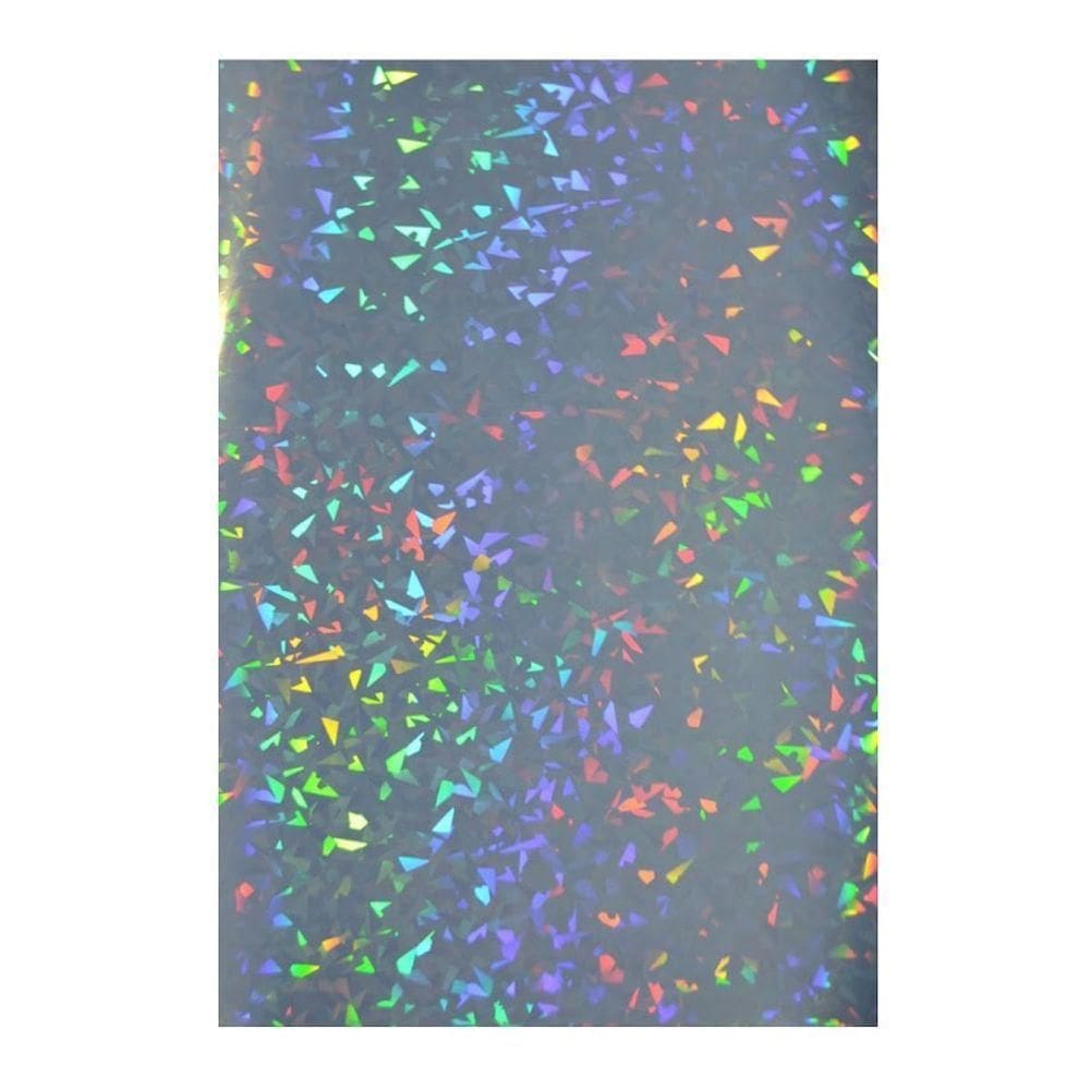 Papel Adesivo Holográfico Vinil Caquinhos Ink Jet A4 50fl