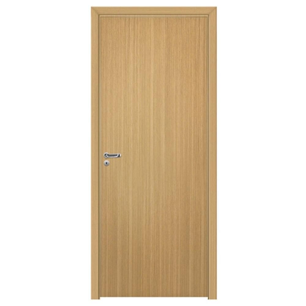 Kit Porta em MDF Pinhal, Abertura à Esquerda, Freijó Médio - 65x213cm