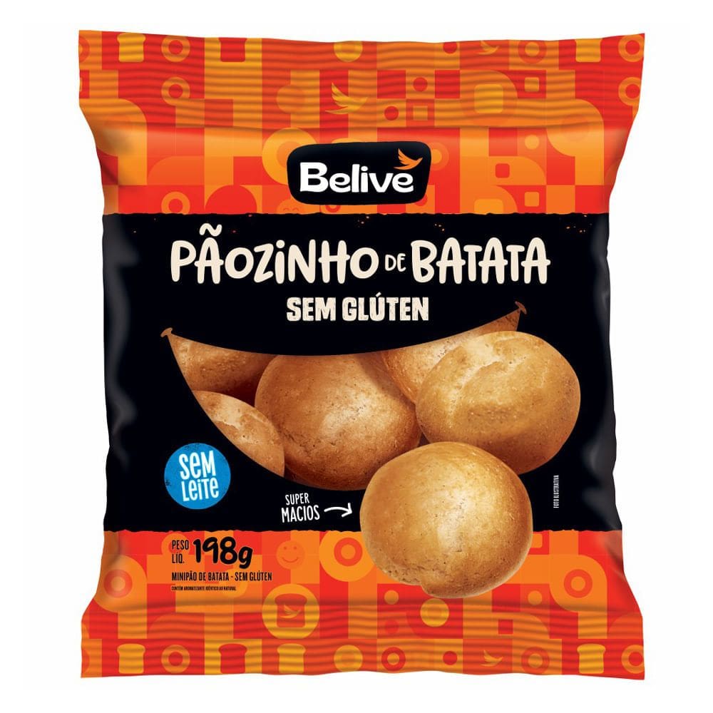 Pãozinho de Batata Belive Sem Glúten 198g