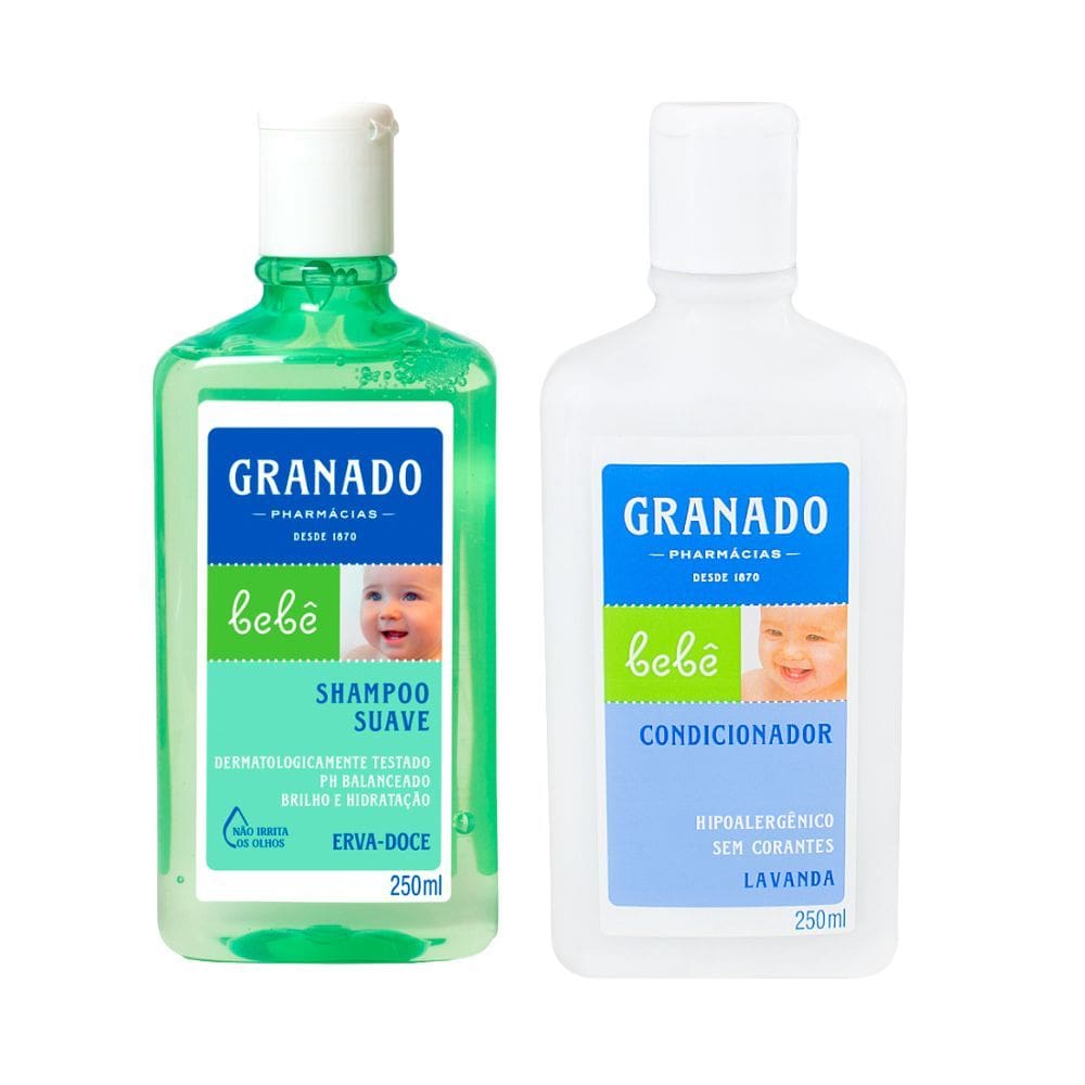 Kit 1 Shampoo Suave Granado Bebê Erva Doce 250ml