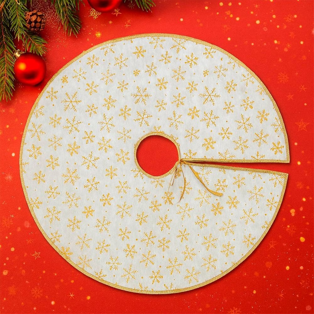 Saia Tapete Pelúcido Enfeite Base Para Árvore De Natal 85cm