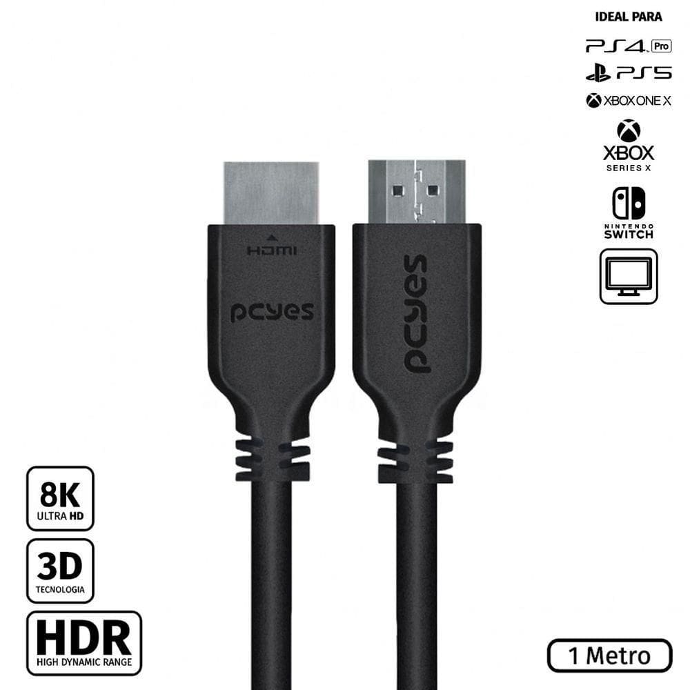 Cabo Hdmi Ultra 28awg Puro Cobre 8k 1 Metro - Phm21-1