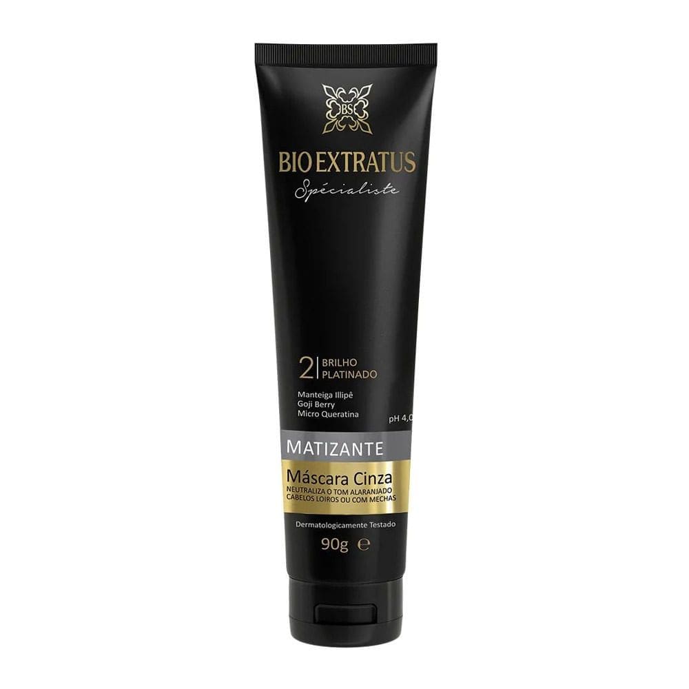 Máscara Cinza Bio Extratus Specialiste Matizante 2 Brilho Platinado 90g