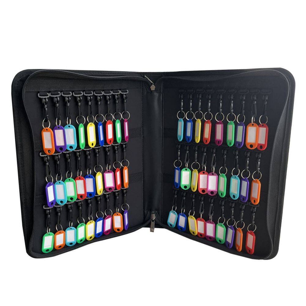 Estojo de armazenamento de chaves à prova de fogo à prova de fogo com 54 etiquetas pretas