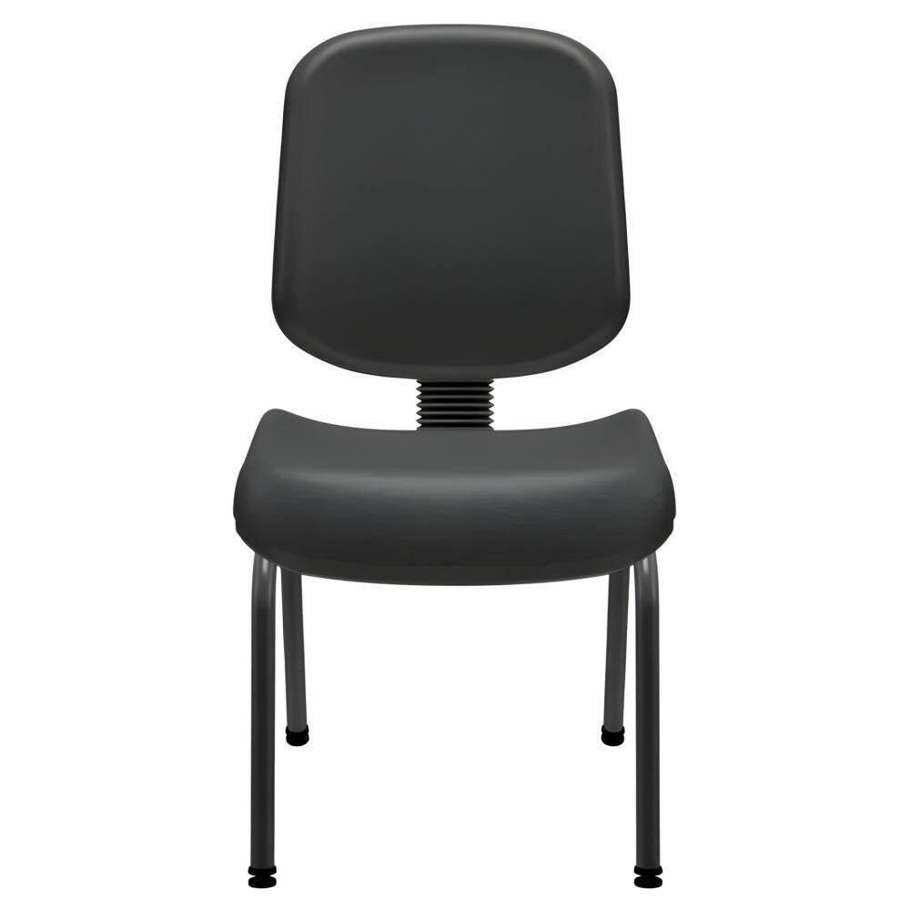 Cadeira Executiva Diretor Fixa 4 Pes Couro Preto - Plaxmetal