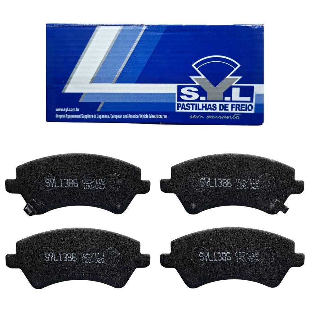 Jogo de Pastilhas de Freio Dianteira Syl1386 P/ Toyota Corolla/Fielder 1.6/.18 2002 a 2008