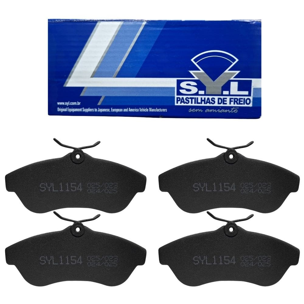 Jogo de Pastilhas de Freio Dianteira Syl1154 P/ Citroen C3 1.4/1.6 02/2002 em diante