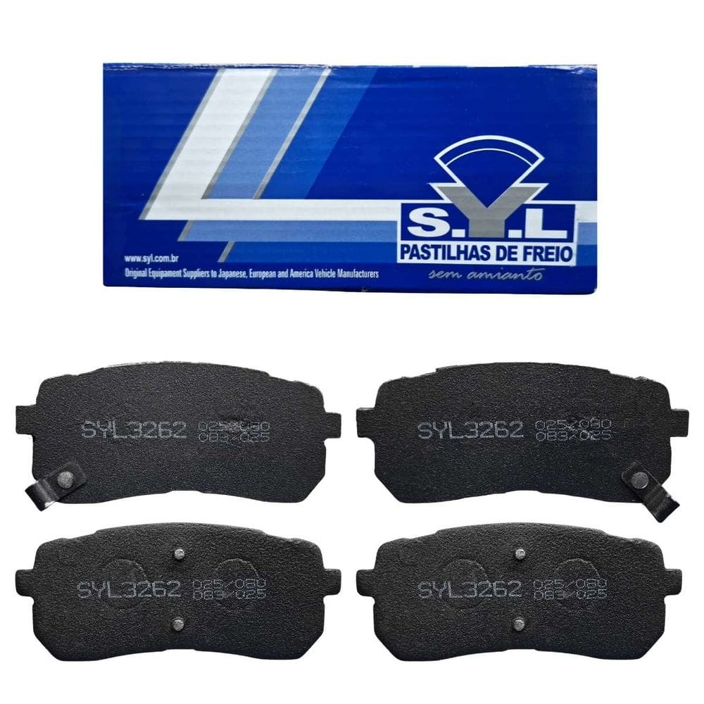 Jogo de Pastilhas de Freio Traseira Syl3262 P/ Vera Cruz 3.8 V6 2007> / Carnival 2.7 V6/3.8 2006>