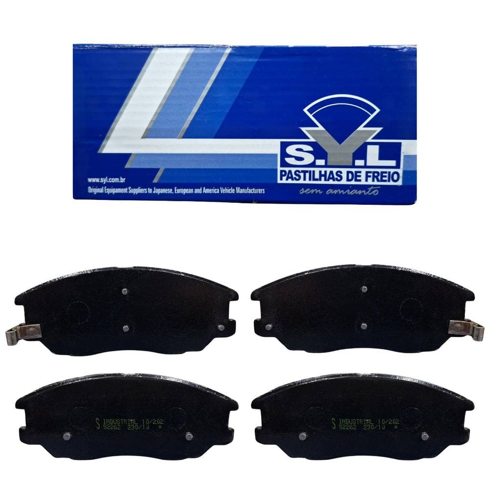 Jogo de Pastilhas de Freio Dianteira Syl2262 P/ Santa Fé 2.0 2001> / Actyon 2008> / H1 2.5 1997>
