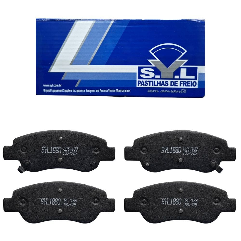 Jogo de Pastilhas de Freio Dianteira Syl1880 P/ GC2 1.0 2015 em diante / J2 1.4 16V 2012 em diante