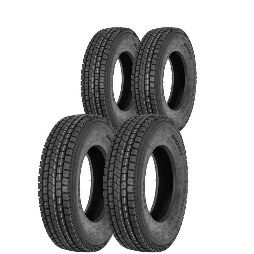 Kit 4 Pneus 275/80R22.5 Borrachudo 16 Lonas 149/146M DR623 Durable