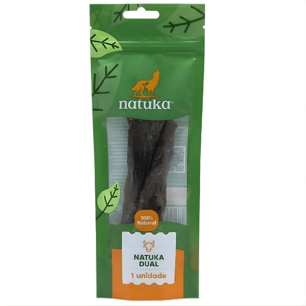 Mordedor Mastigável Ligamento e Esôfago de Boi Natuka Dual Para Cães