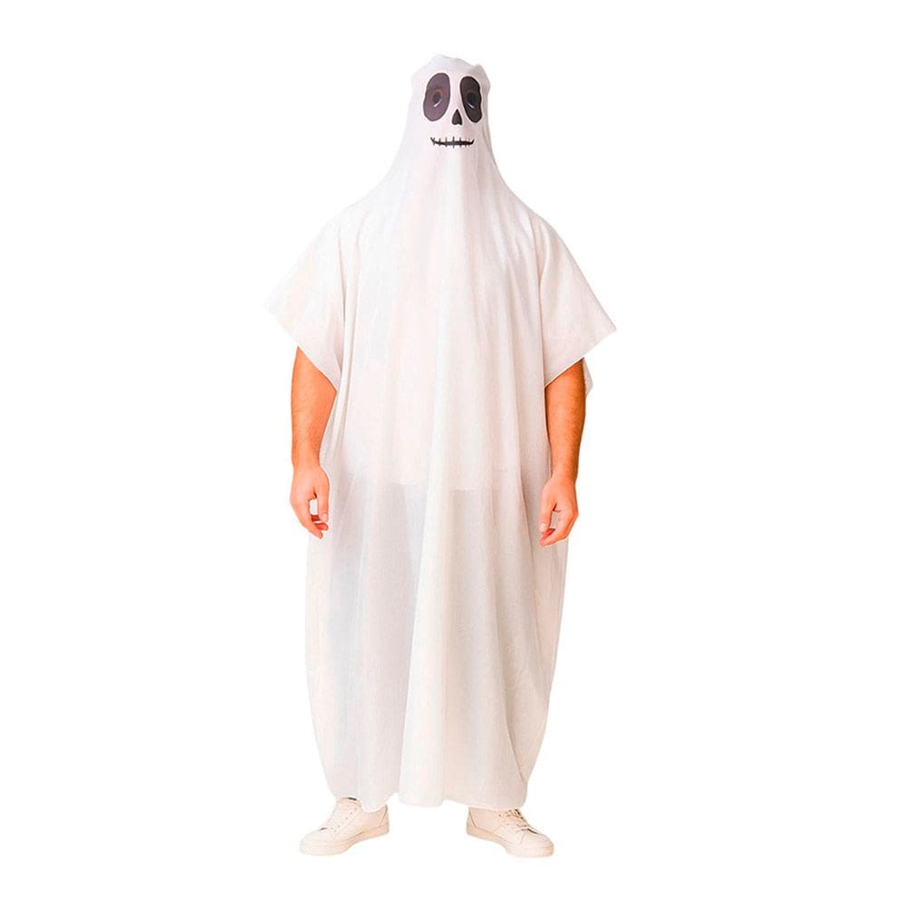 Fantasia Túnica de Fantasma Adulto Capa Assombração Assustador Ghost Caça Fantasma Festa Halloween Dia das Bruxas Noites
