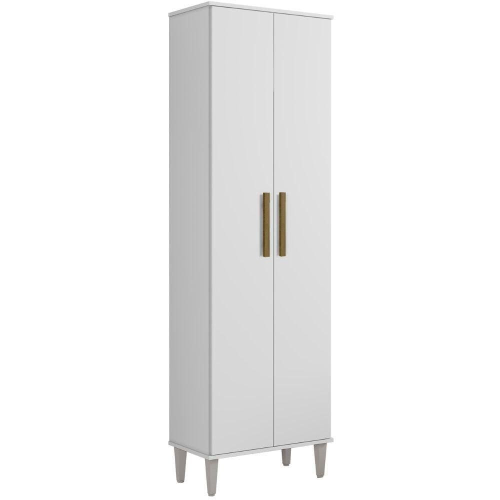 Armário Multiuso Goiânia 2 Portas Branco Kaiki Móveis