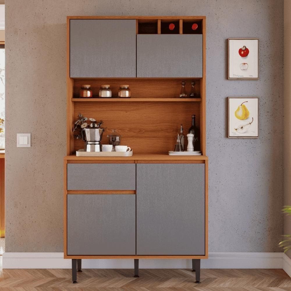 Balcao Multiuso Irlanda Jequitiba-grafite