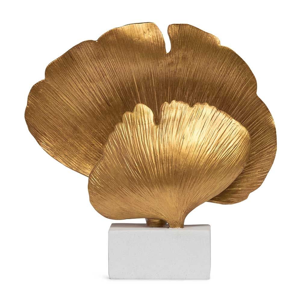 Escultura Decorativa em Poliresina Dourada 27cm 21029 Mart