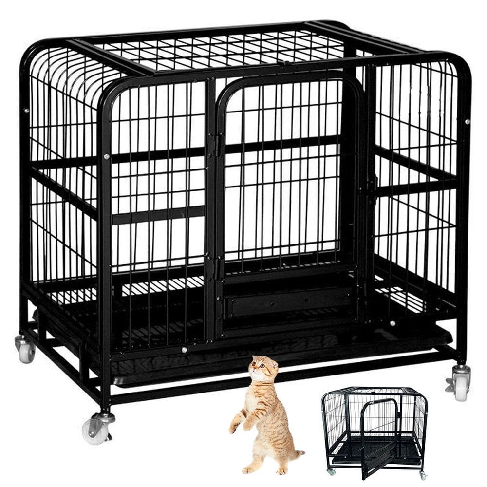 Gaiola Pet Gato Cao Cachorro Canil Animal de Estimaçao Transporte Rodinhas Bandeja Removivel Pet Shop