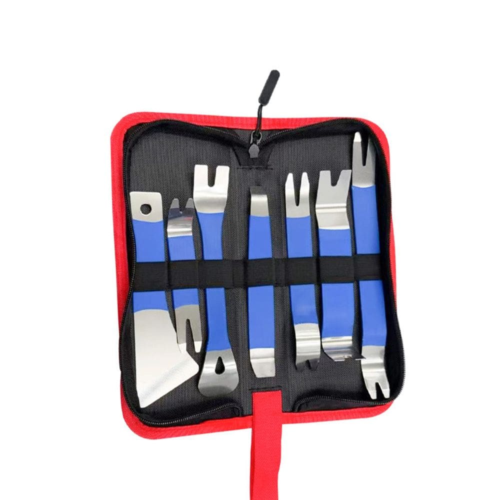 Kit de ferramentas de aço inoxidável para remoção de acabamentos automotivos de 7 peças
