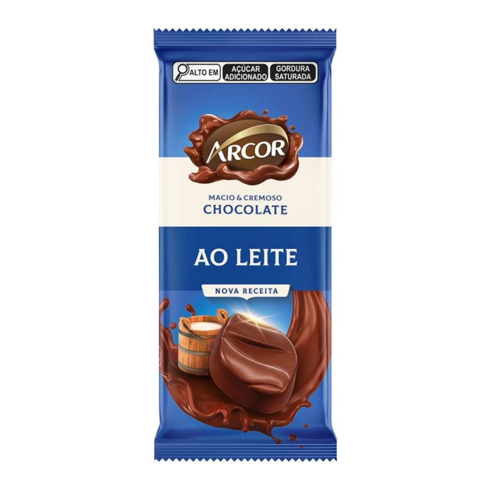 Chocolate Arcor ao Leite 80g