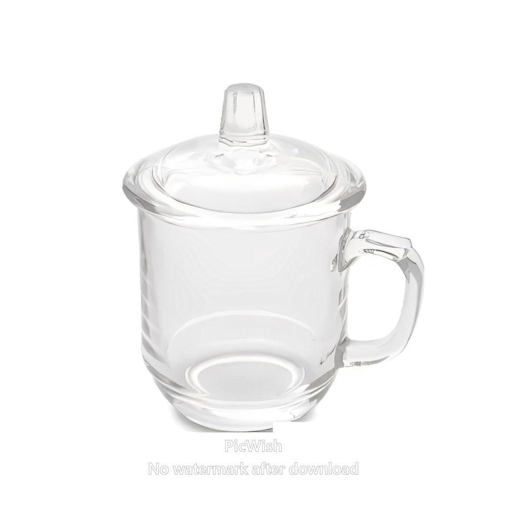 Caneca de Vidro Com Tampa 290 ml N 249107-9 - Quanhe