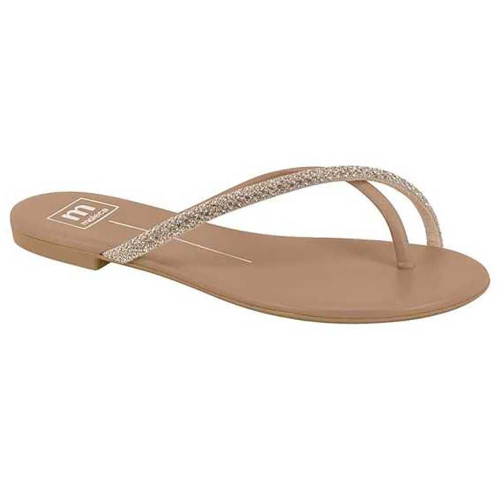 Tamanco Feminino Moleca Tiras Brilhantes