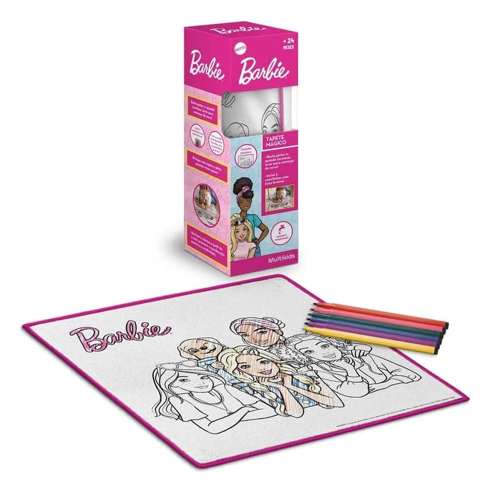 Tapete Mágico Acqua Para Colorir Barbie Multikids - BR2558