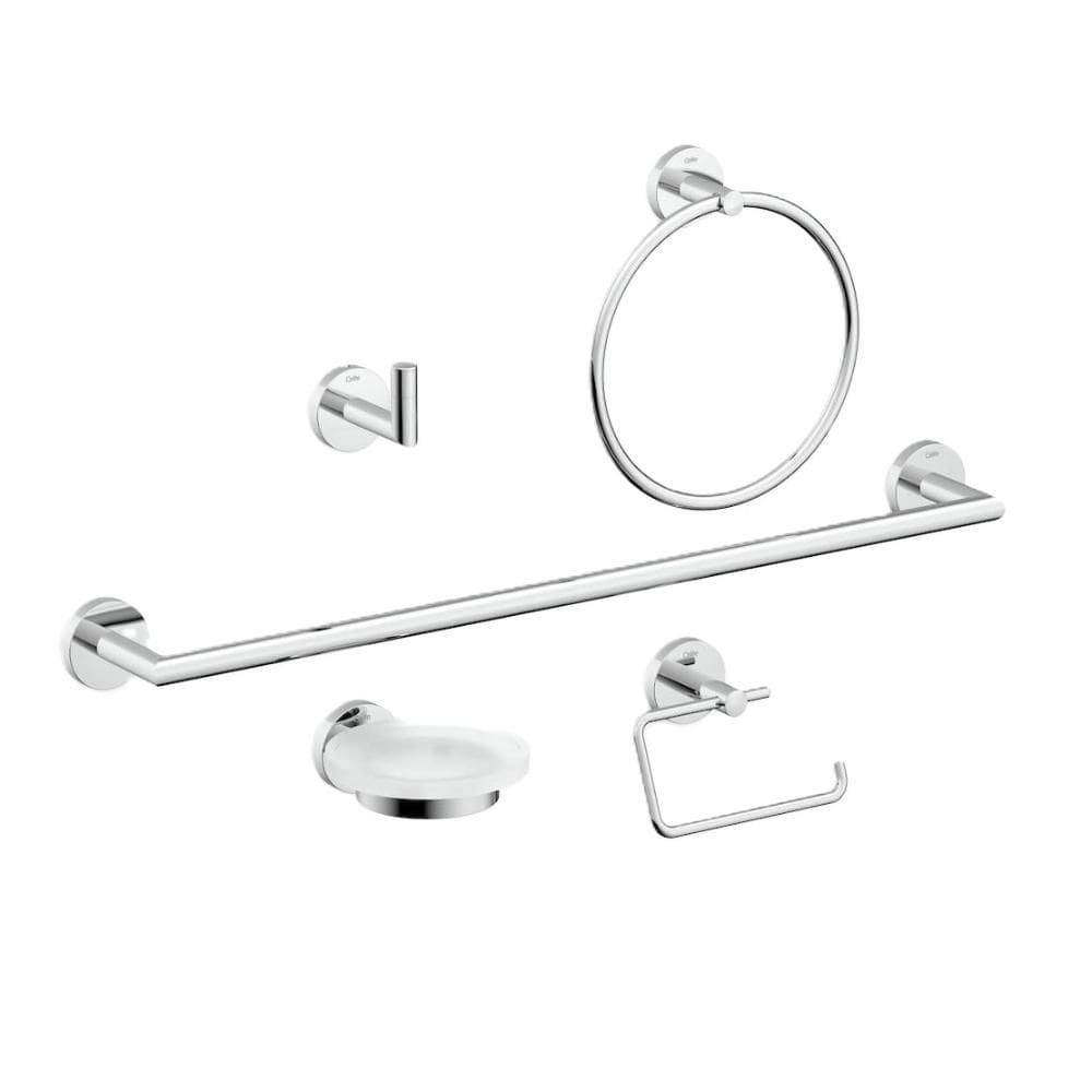 Kit Acessórios 5 Peças New City Cromado Celite