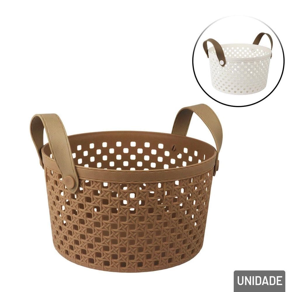 Organizador Multiuso Plástico 22x13cm com Alça - Tudo em Caixa