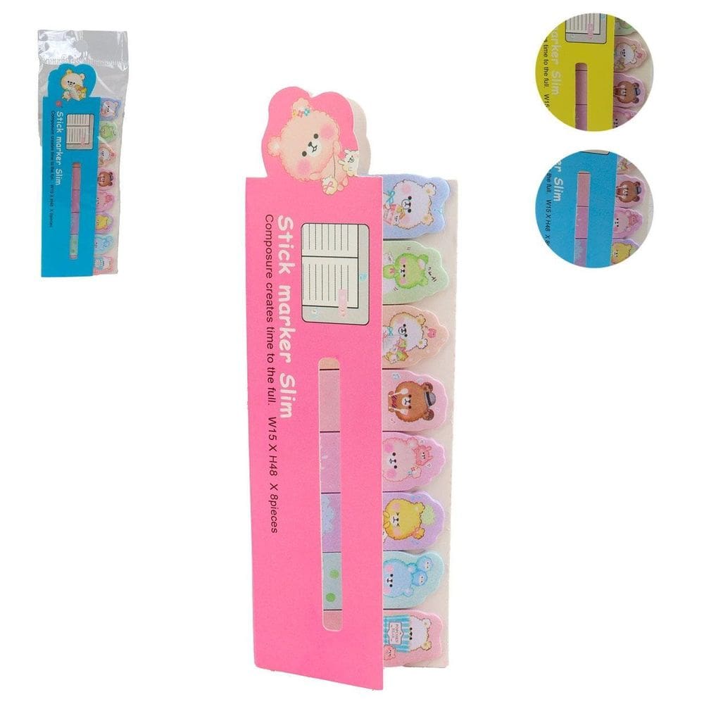 Marcador de Páginas 120 Folhas 8 Modelos - Tudo em Caixa