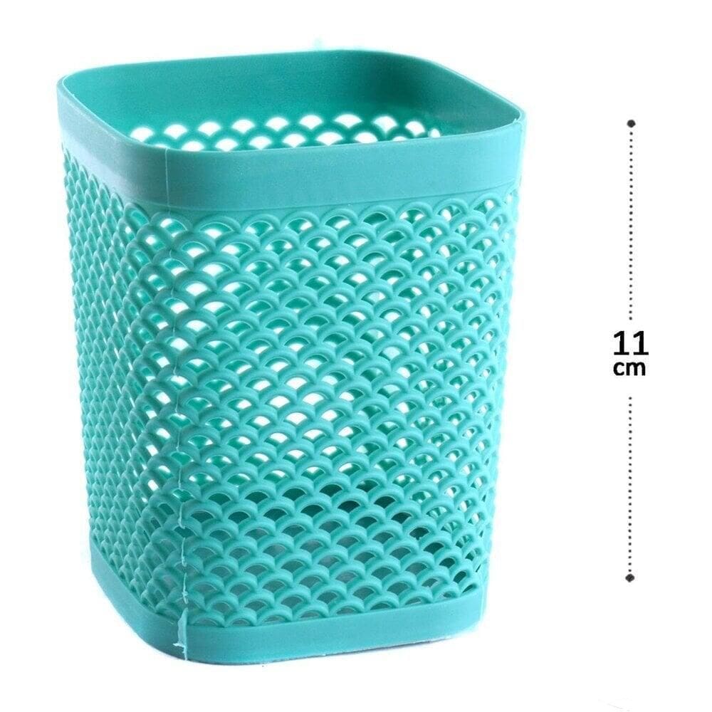 Organizador Multiuso Plástico 11x8 Quadrado Color - Tudo em Caixa