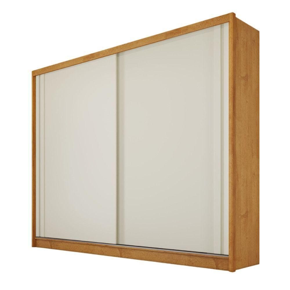 Guarda Roupa Monterey Com Portas De Correr 100% Mdf Peroba-off White-peroba