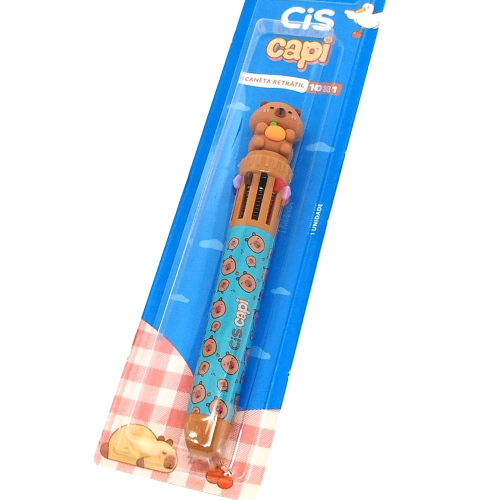 Caneta Esferográfica Retrátil CiS CAPI 10x1