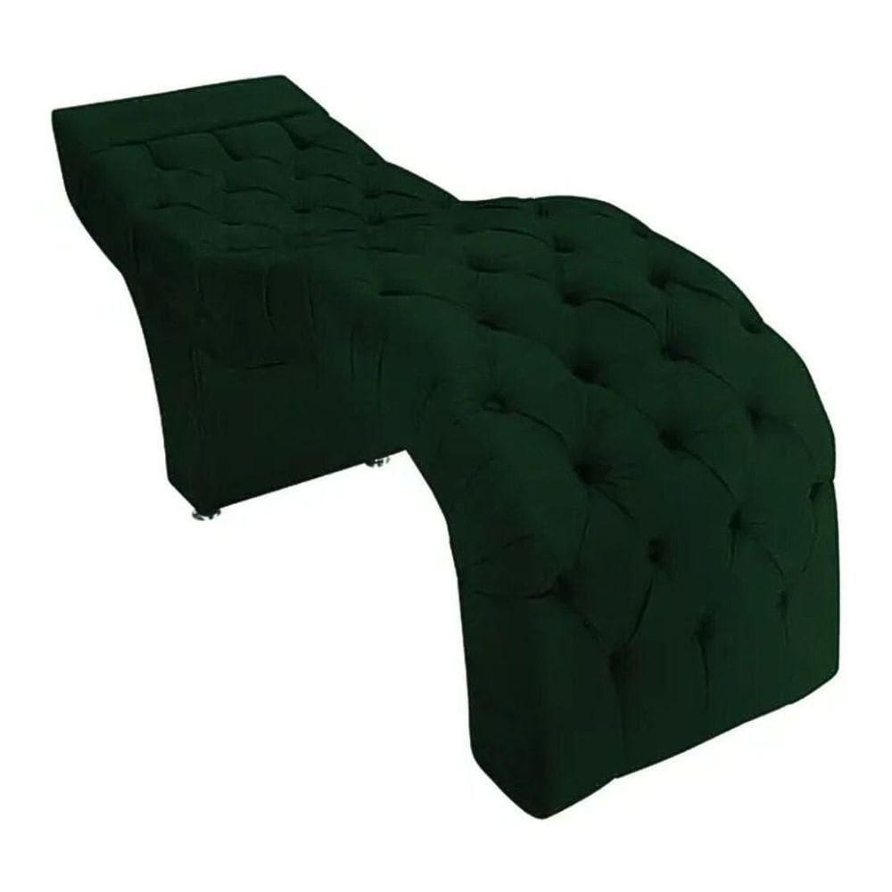 Maca Estofada Estética Cílios Salão Spa Suede Júlia Cor:verde