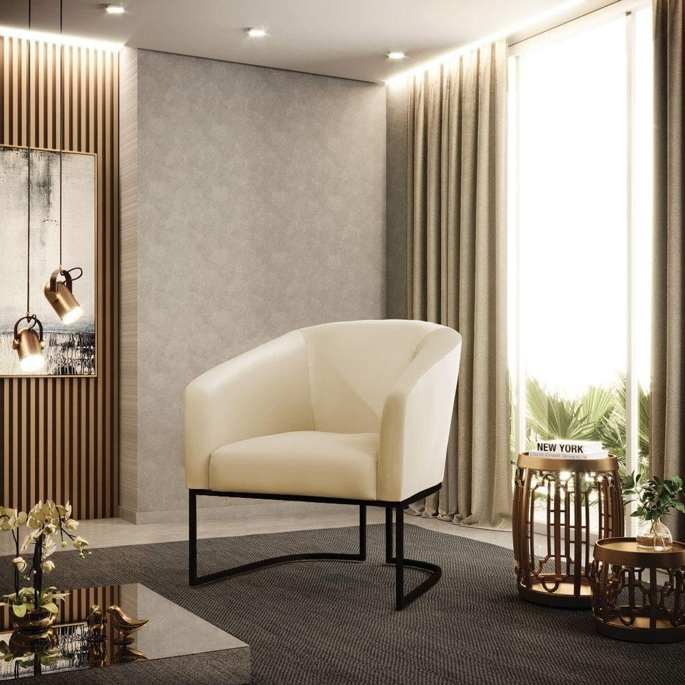 Cadeira Sala De Jantar Base Industrial Preto Stella Sintético D03 - D`rossi Grafite