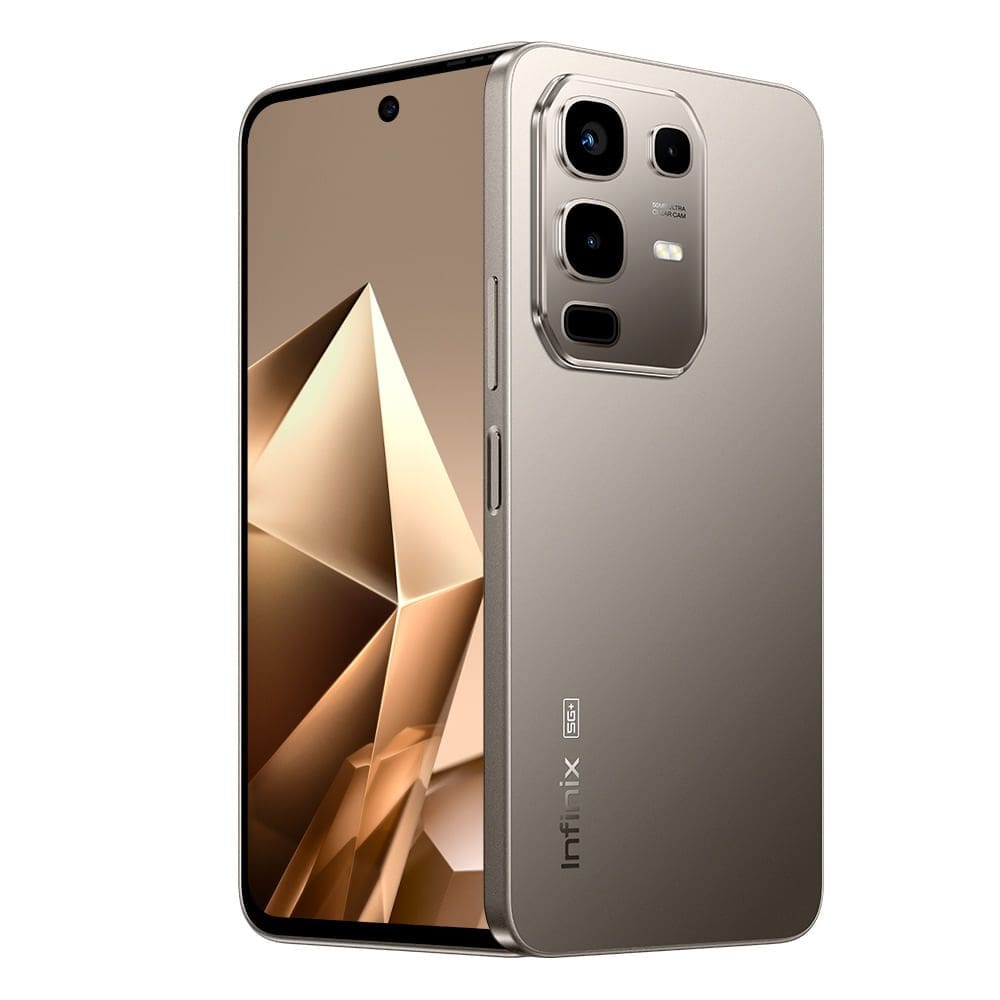 Smartphone Infinix Note 50X IA 5G 256GB 8GB RAM 6,78” Câmera 50MP NFC Bateria 5200mAh Resistência Padrão Militar + IP64