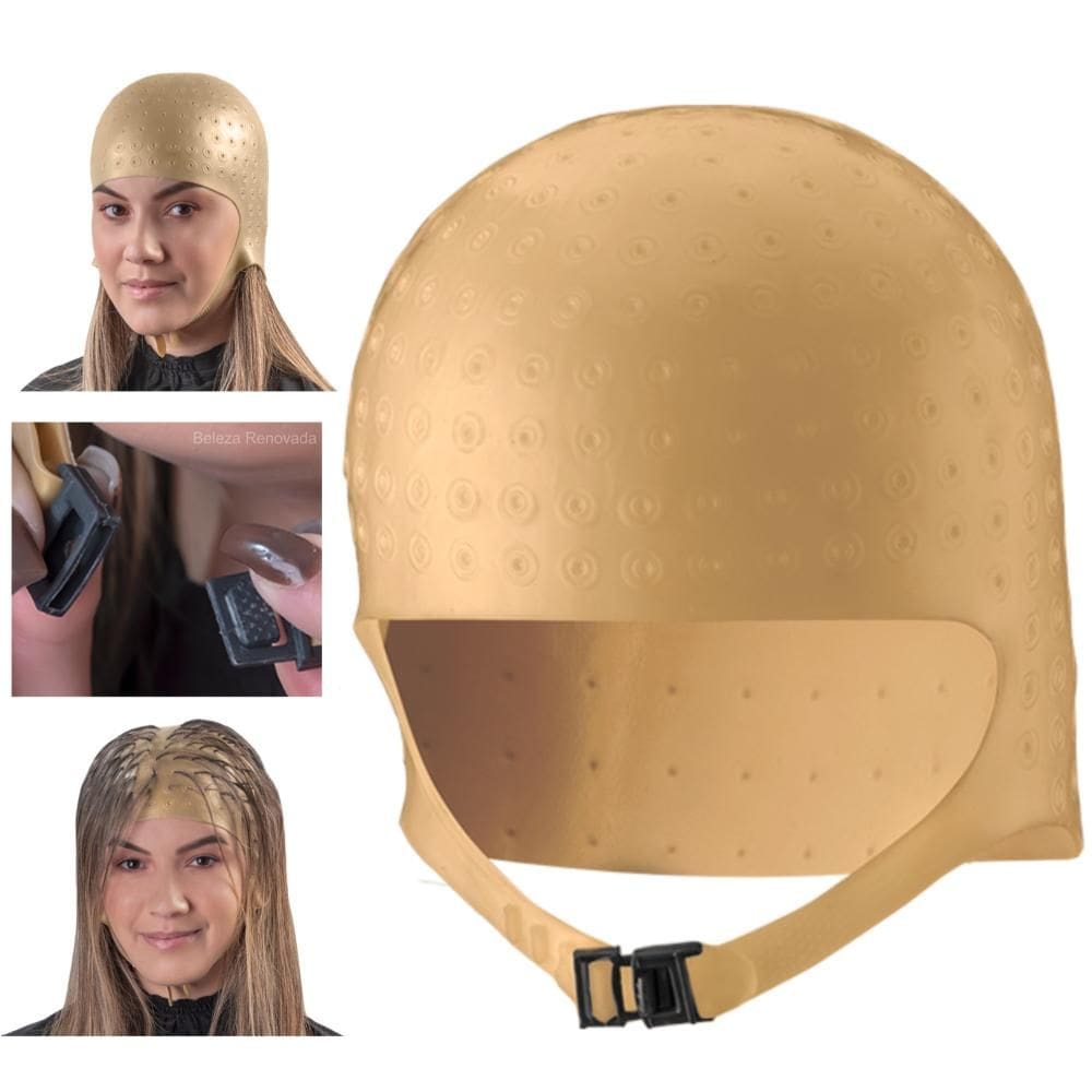 Touca Romana Dompel Mechas Luzes Anatômica Silicone