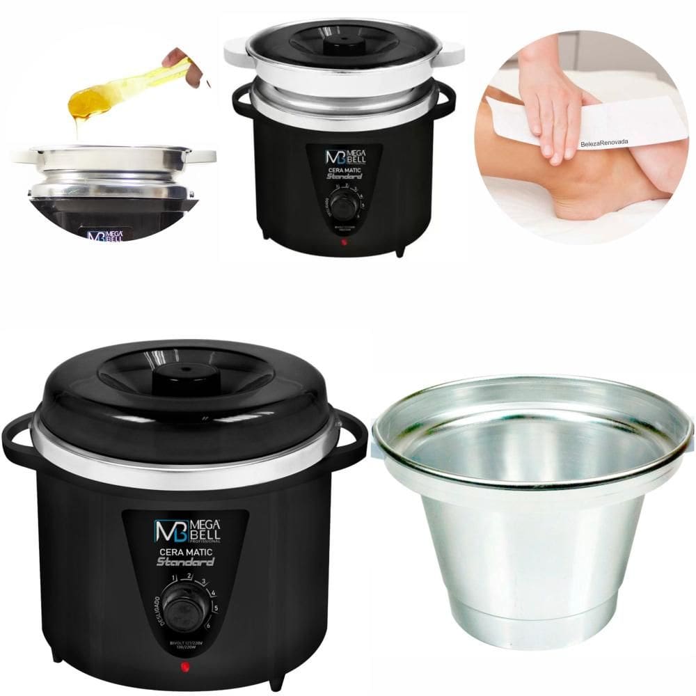 Panela Aquecedora De Cera Termocera Depilação + Refil 900G