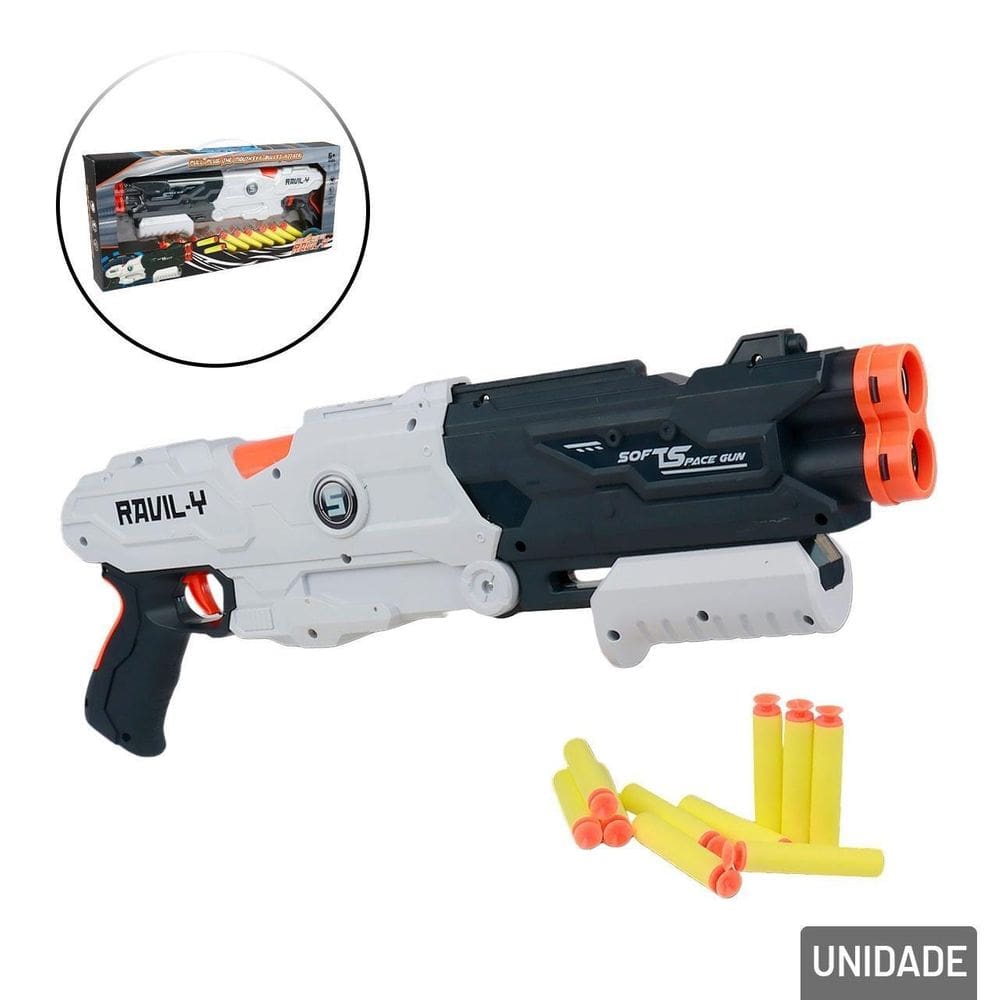 Lança Dardos 44cm de Plástico Refil 10 Pçs - Tudo em Caixa