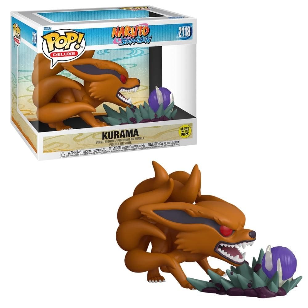 Boneco Funko Pop! Deluxe Naruto Shippuden - Kurama (Glow)
