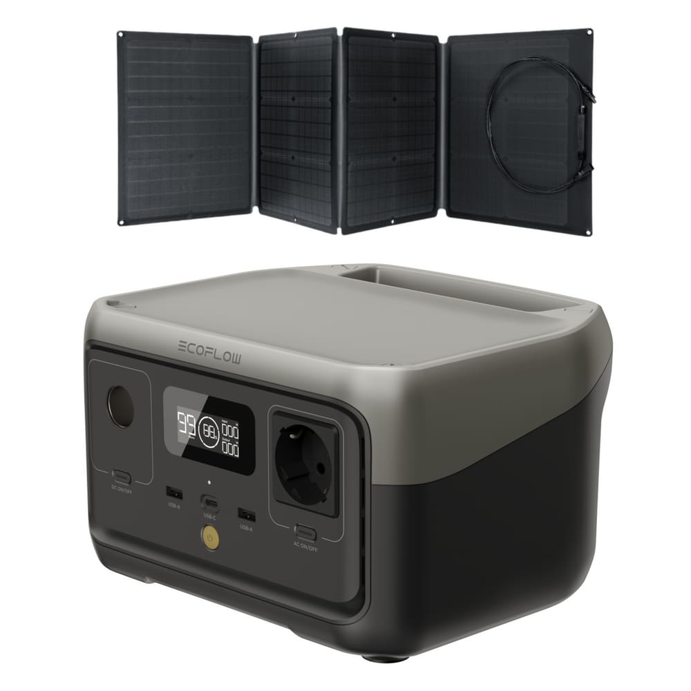Gerador Portátil Energia River 2 - 110v + Placa Solar 45w Ecoflow