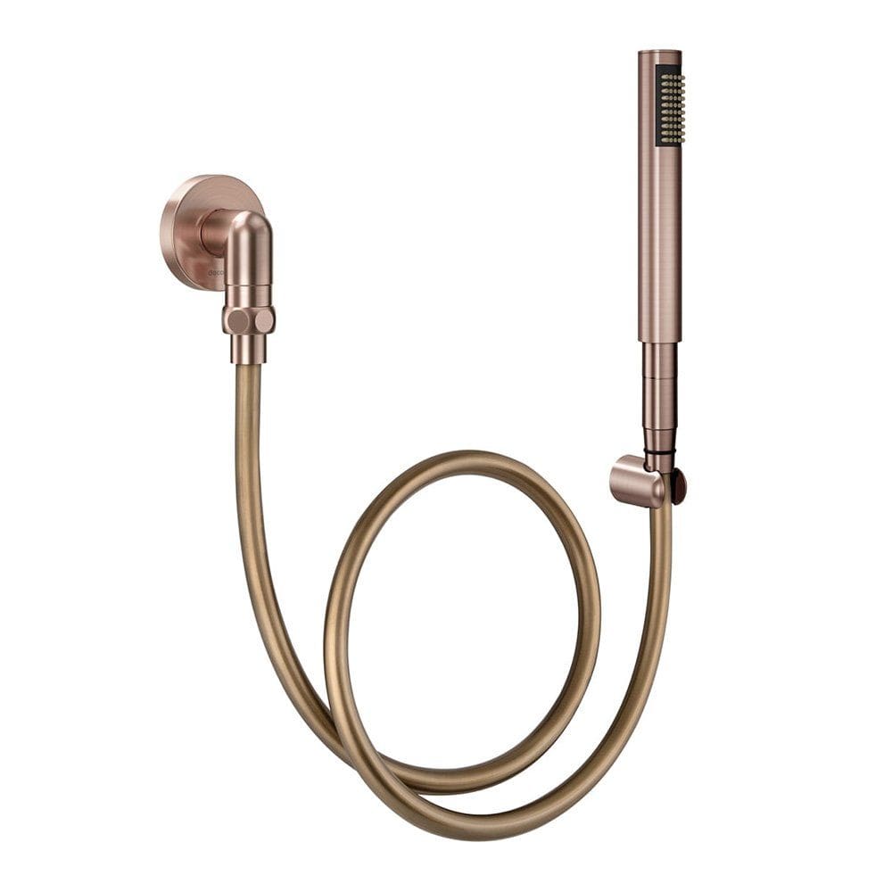 Ducha Manual com Joelho 90° Docol C30 90018346069 Cobre Escovado