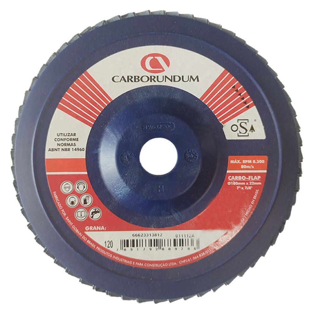 Disco Lixa Flap - 180 X 22 - G 120