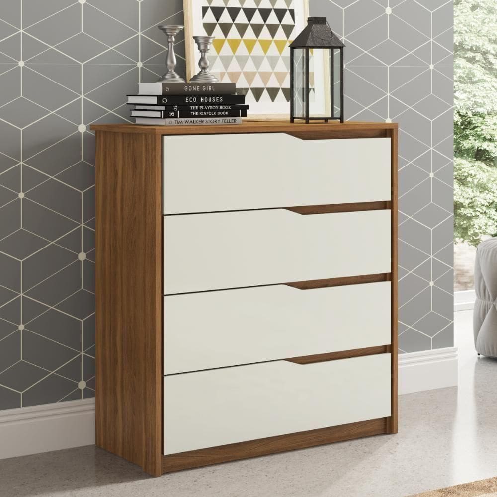 Cômoda 4 Gavetas Atria Amendola/off White Demobile