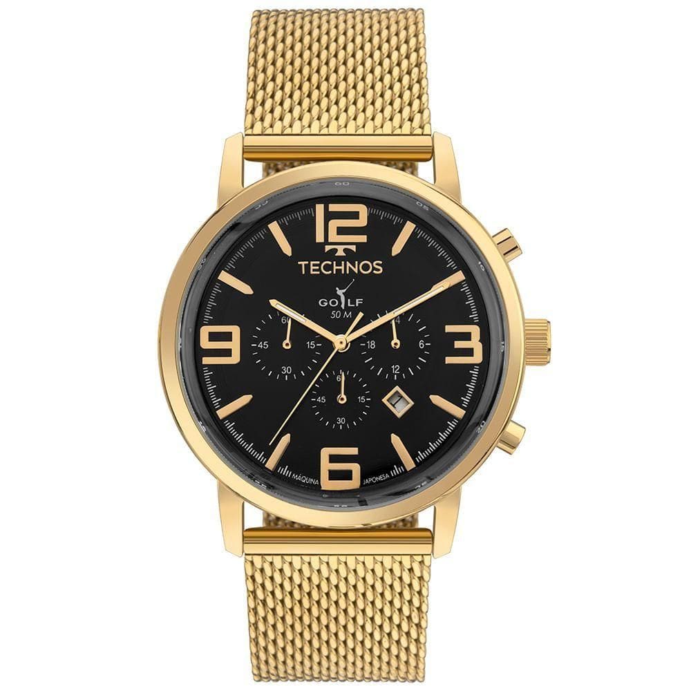 Relógio Technos Masculino Golf Dourado - Os20iqv-1p