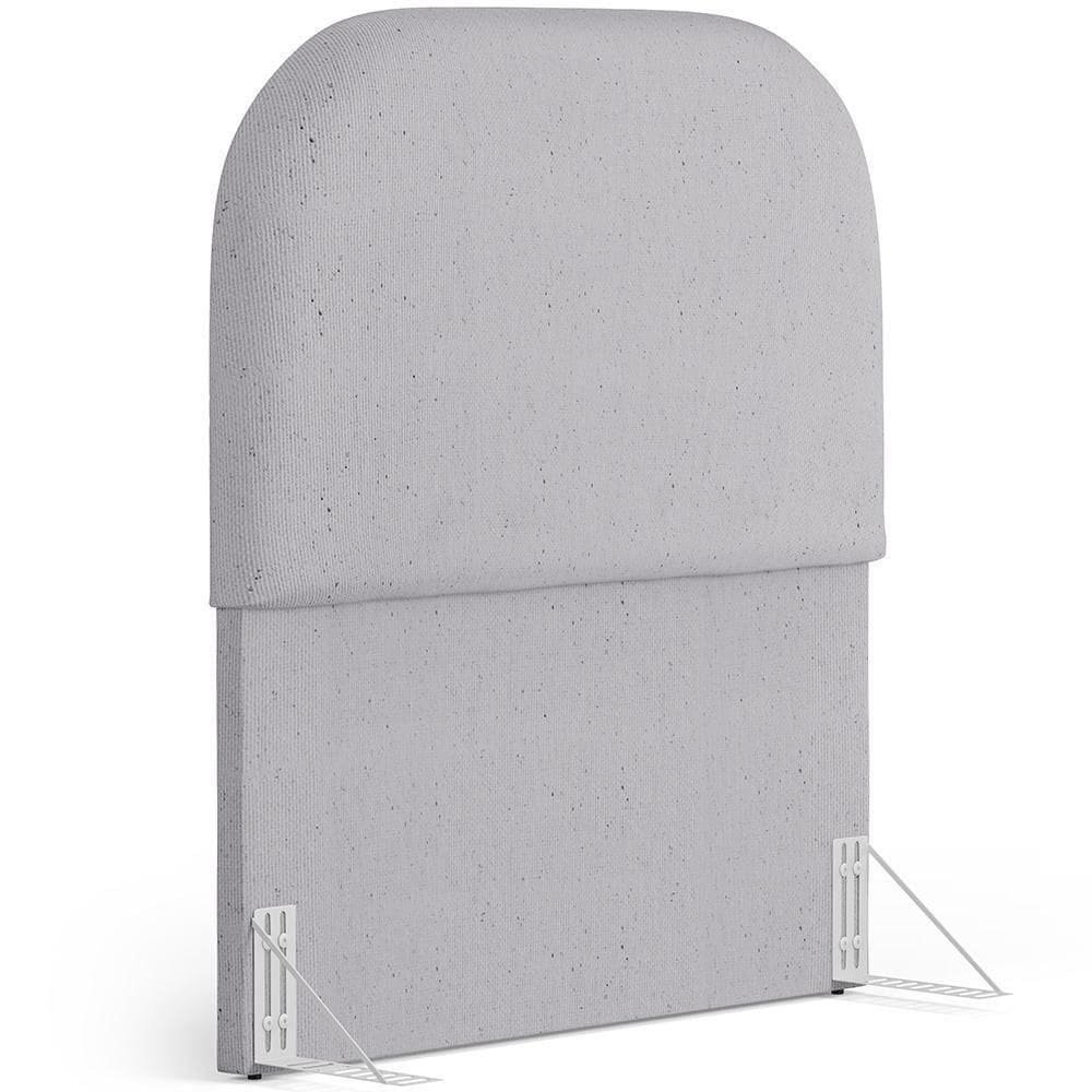 Cabeceira Cama Box 100cm Orgânica Lanna W01 Linho Cinza - Lyam Decor